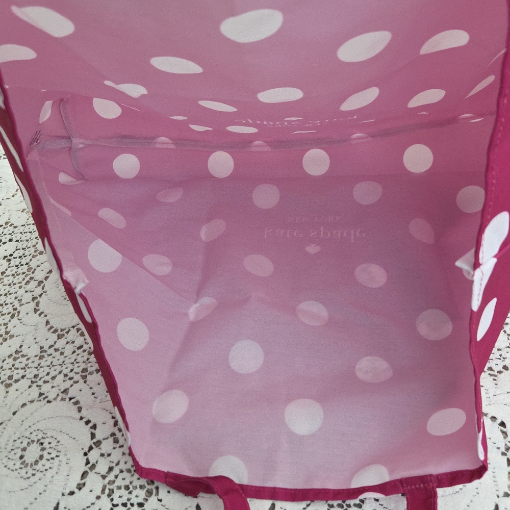 Kate Spade Pink Polka Dot Tote Bag - Picture 2 of 6